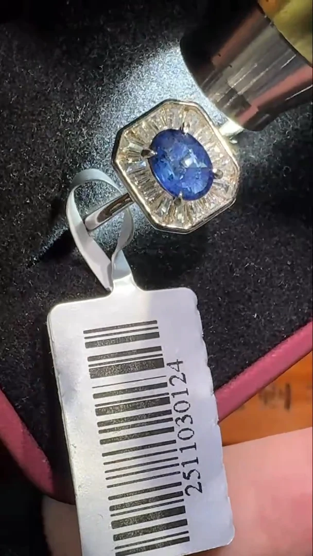 戒指蓝宝石未镶嵌0953890165多样性发货