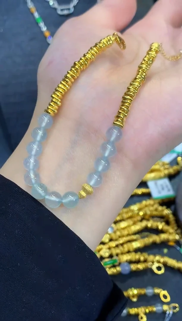 未镶嵌手链翡翠多样性发其一