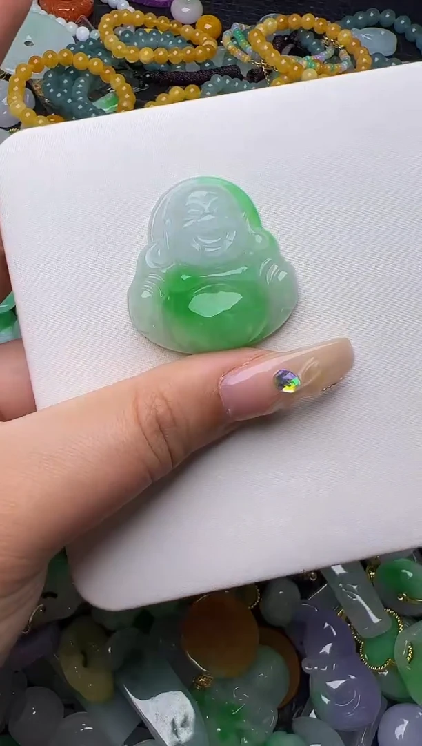 翡翠未镶嵌颈饰天然缅甸翡翠吊坠