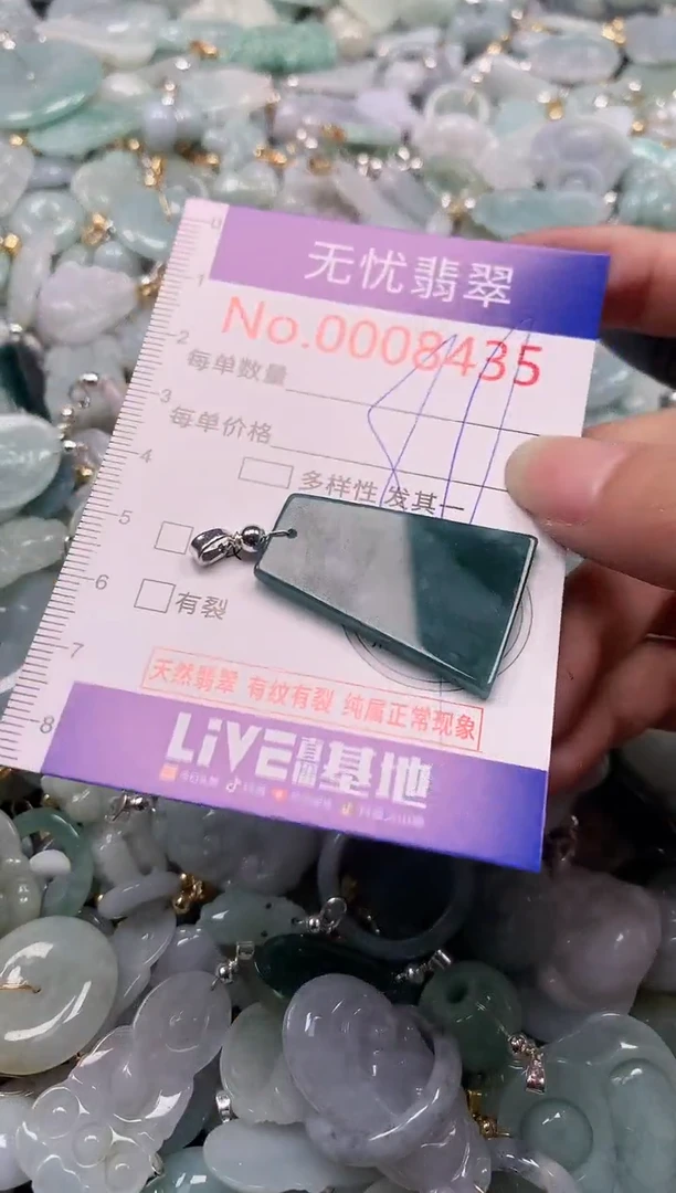 翡翠未镶嵌吊坠(不含链)8435