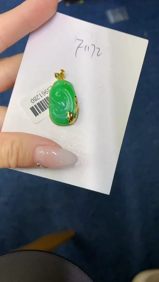 【闪购商品】翡翠颈饰18K金镶嵌000000000