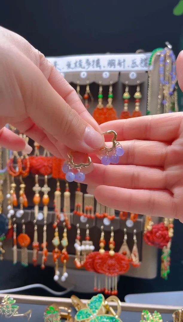 【闪购商品】翡翠耳饰合金079翡翠饰品