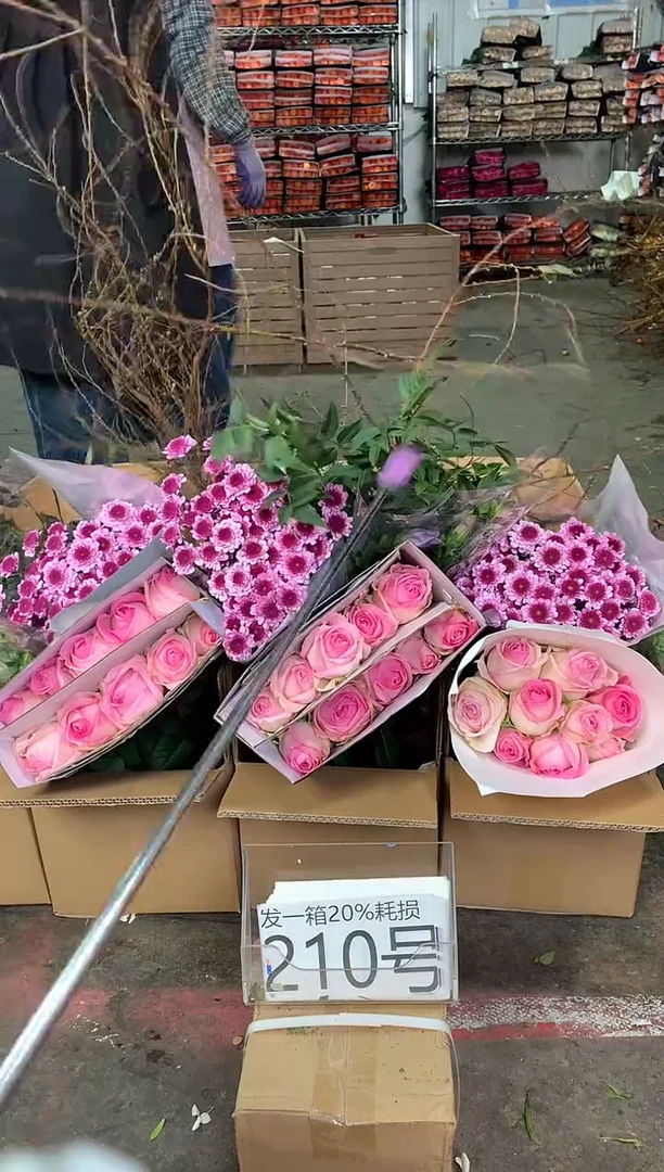 210号♥中通含20%耗损发一箱鲜花