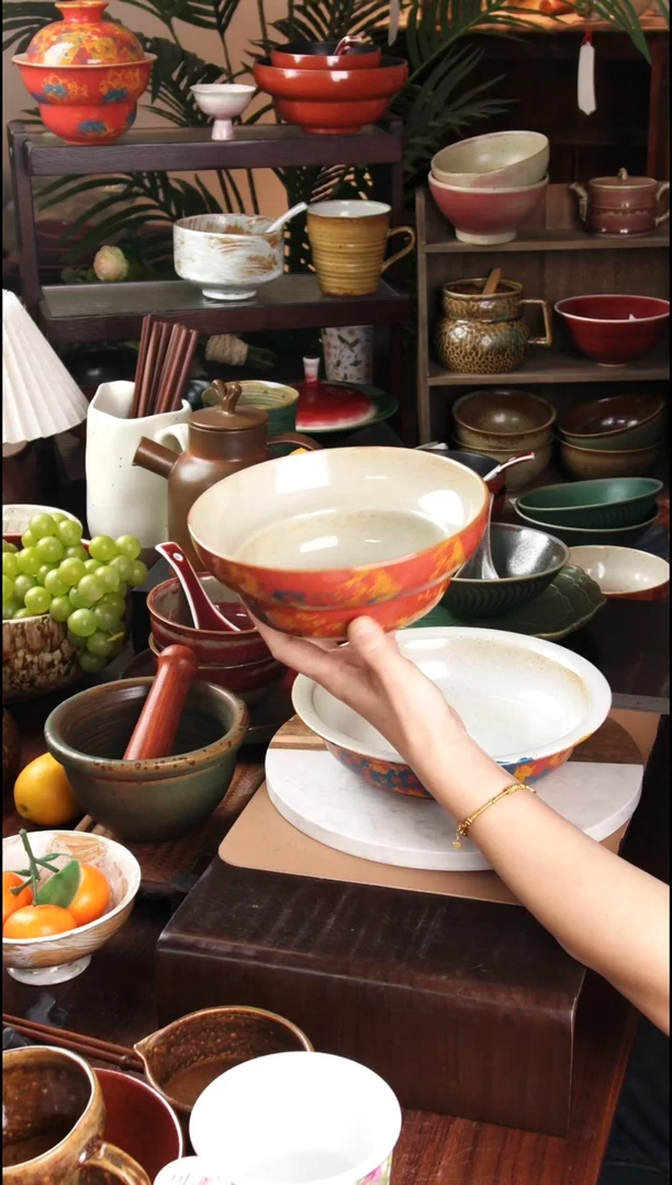 碗景德镇手工高温餐具敦煌面碗