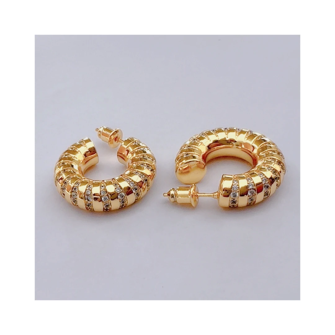 合金耳饰 瑞瑞ANNYRUI【摩天轮】镀18K土耳其小众品牌定制耳环耳饰