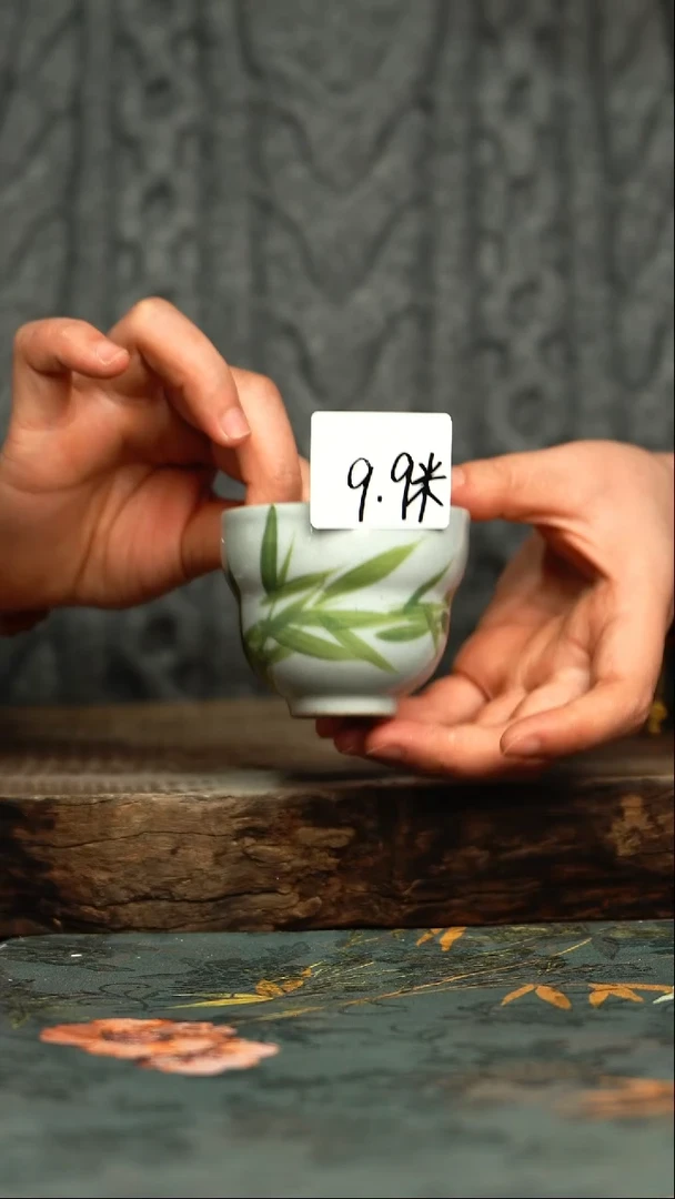 【闪购商品】杯釉下彩手工手绘同款陶器