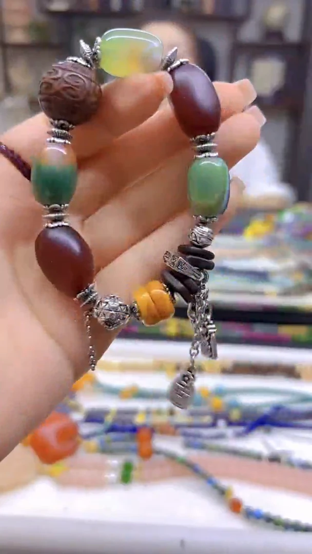 玛瑙/玉髓手链未镶嵌DIY款S747