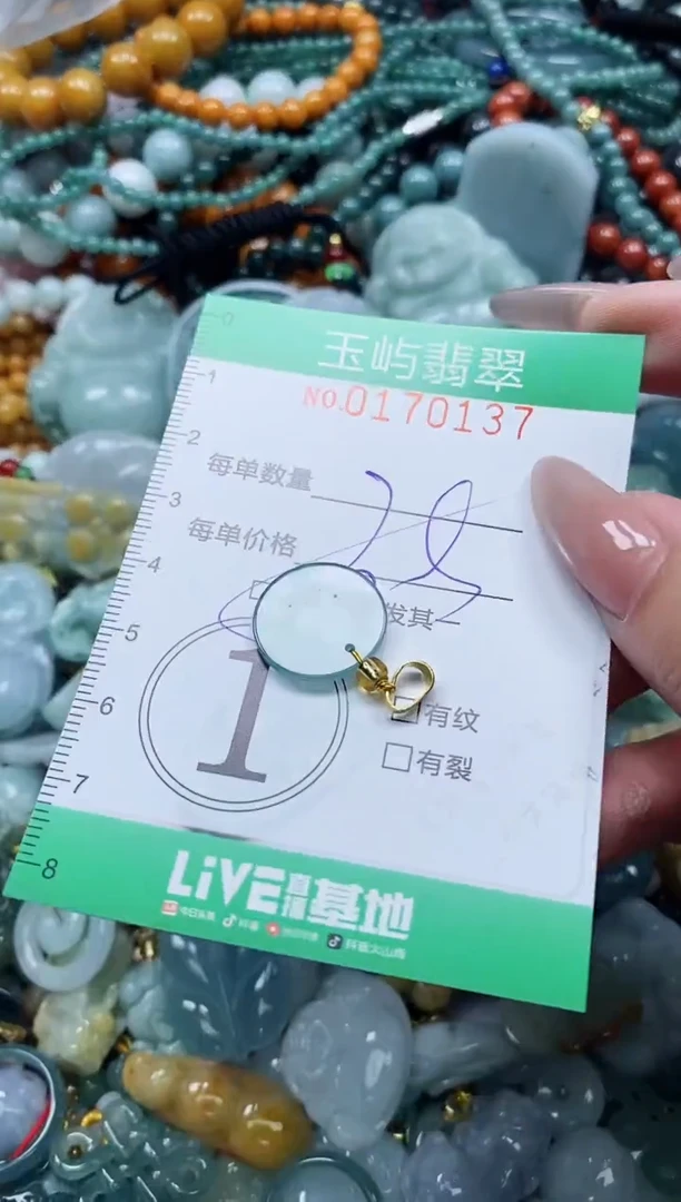 翡翠未镶嵌颈饰闪购0170137多样性发其一