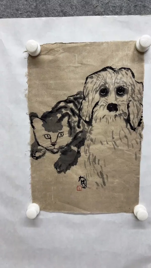 国画写意画花鸟画手绘