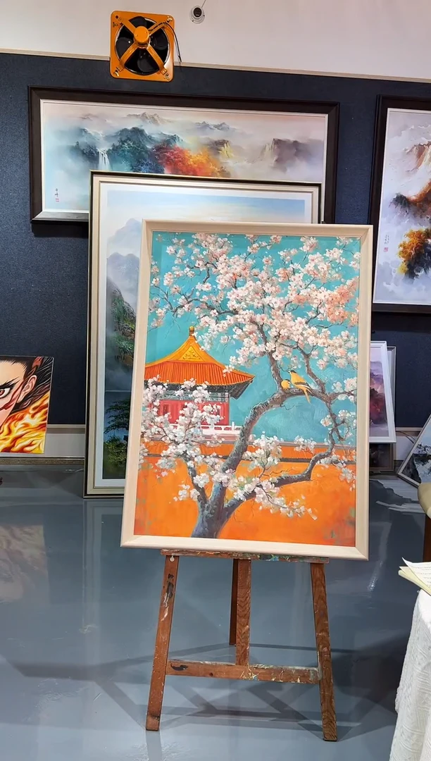 【闪购商品】油画69号 70*100 喜上眉梢-手绘油画