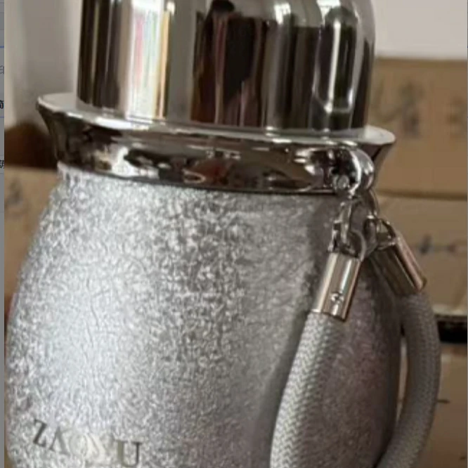 银色葫芦保温杯茶道零配（N00286）
