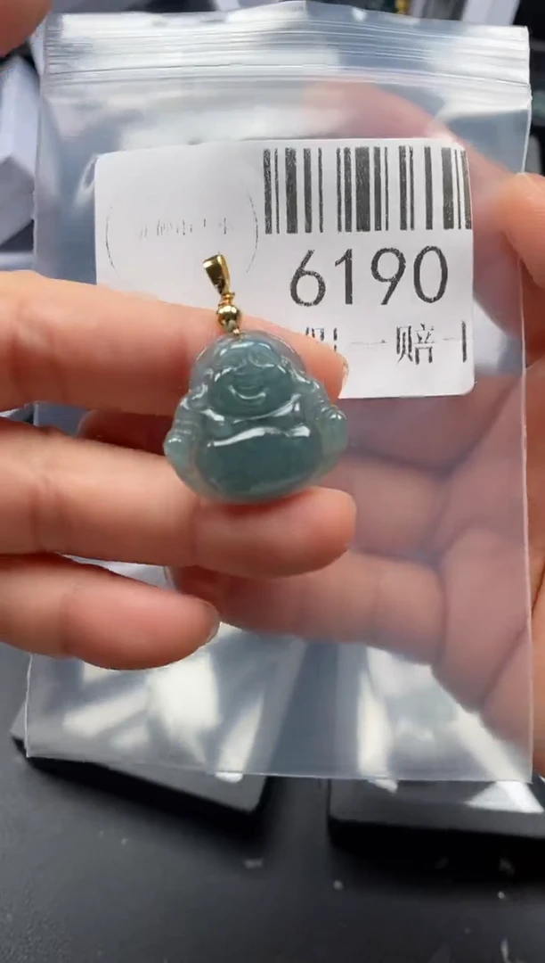翡翠未镶嵌吊坠(不含链)6190