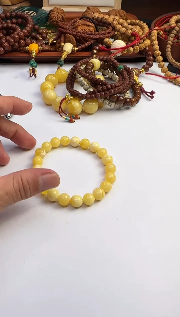 未镶嵌蜜蜡手链蜜蜡手串