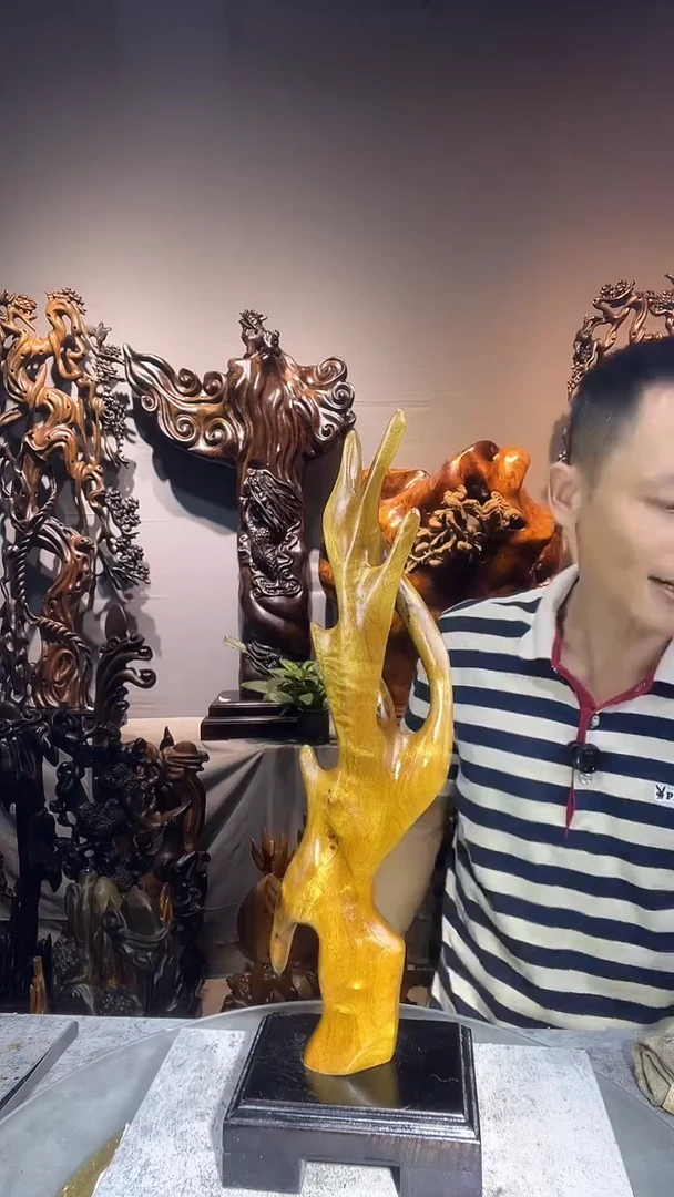 金丝楠家小叶桢楠随行摆件38
