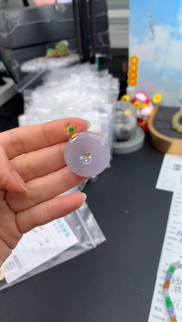 定制翡翠18K金镶嵌好*模式推广期48小时鉴赏期