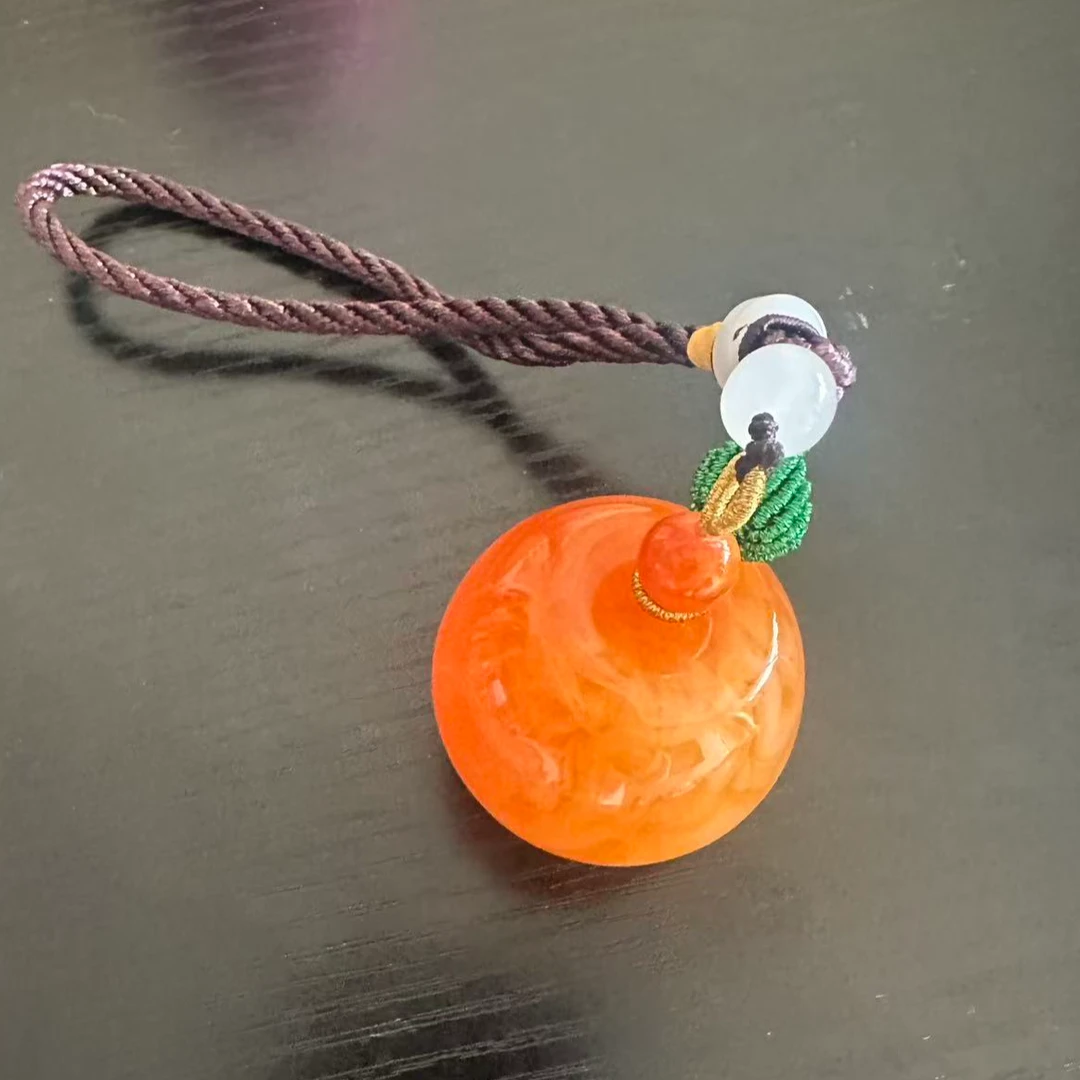 非金属珐琅吊坠 蜜蜜平安果吊坠
