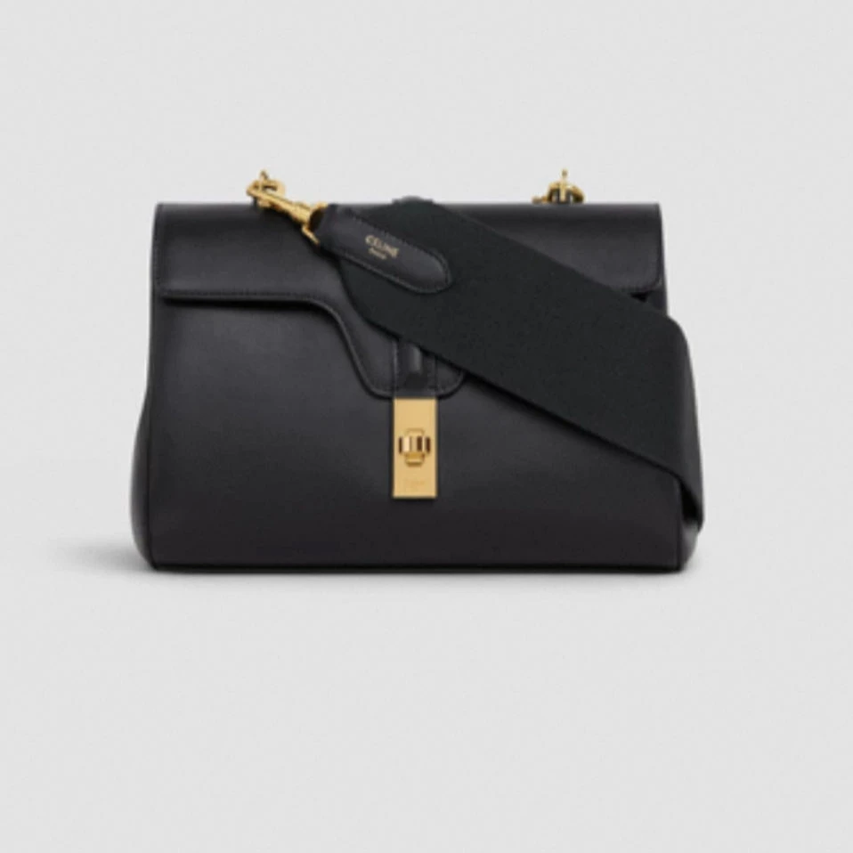 99新 Celine/思琳 Celine soft16 黑金包包
