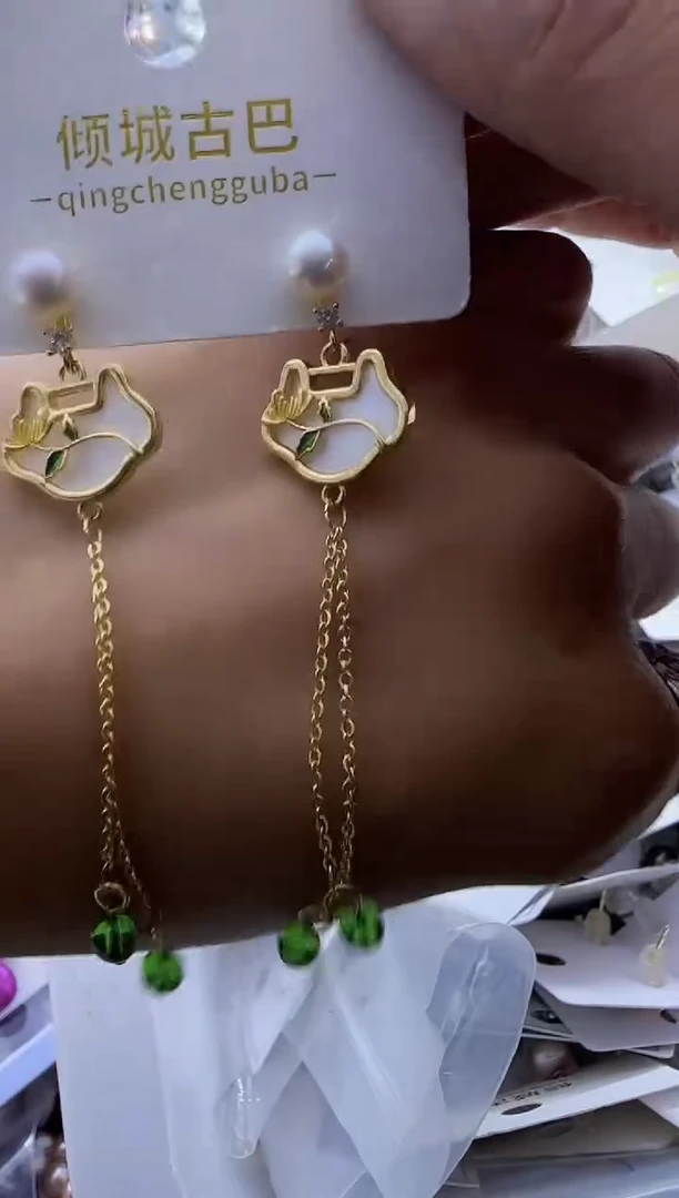 【闪购商品】淡水珍珠耳饰银S925镶嵌53