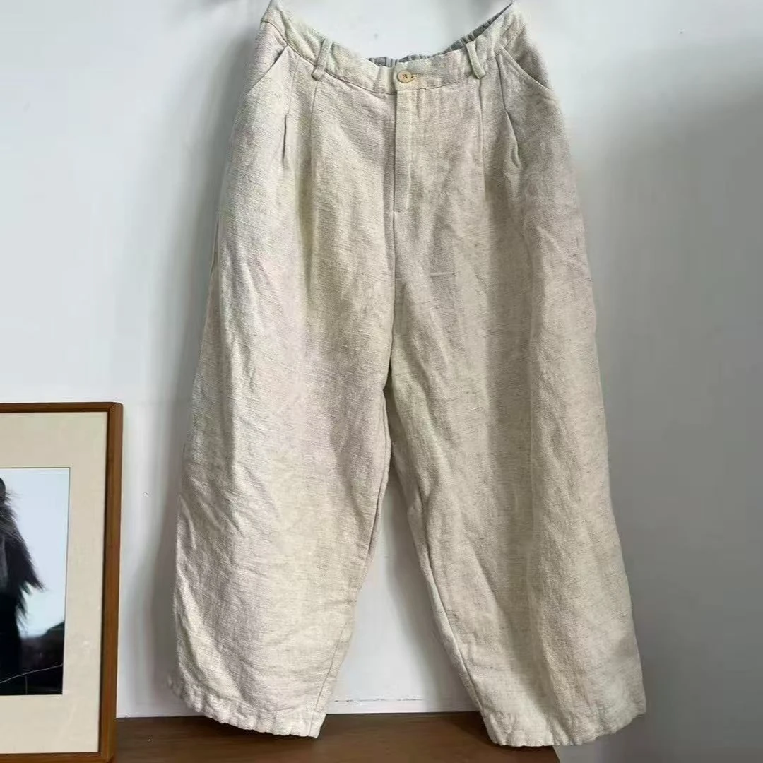 布忘初心分享  荼TU-K33546-1   【春款】麻裤