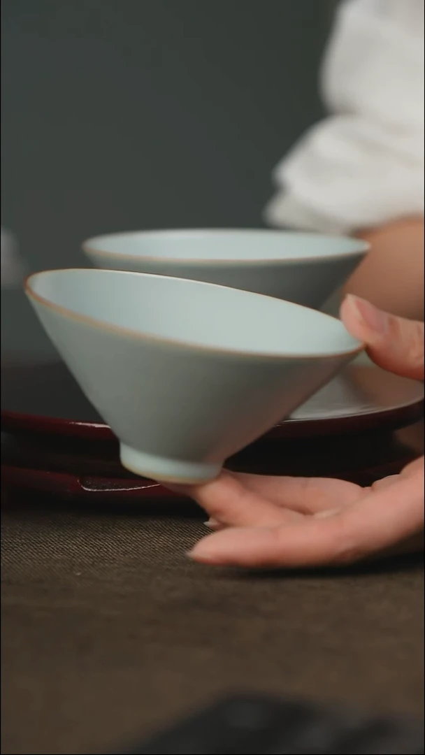 微微瑕 大斗笠栈 无底款
