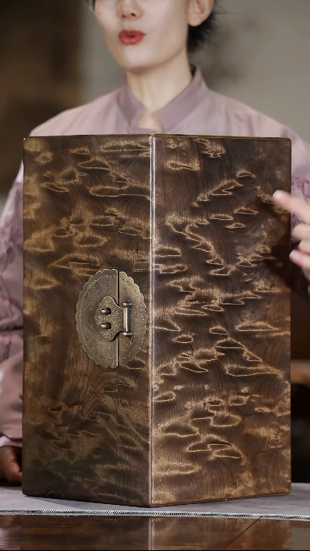 金丝楠472云彩纹/传家级一木一器珠宝箱子