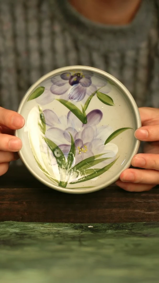 瓷器青诗集手工手绘瓷器