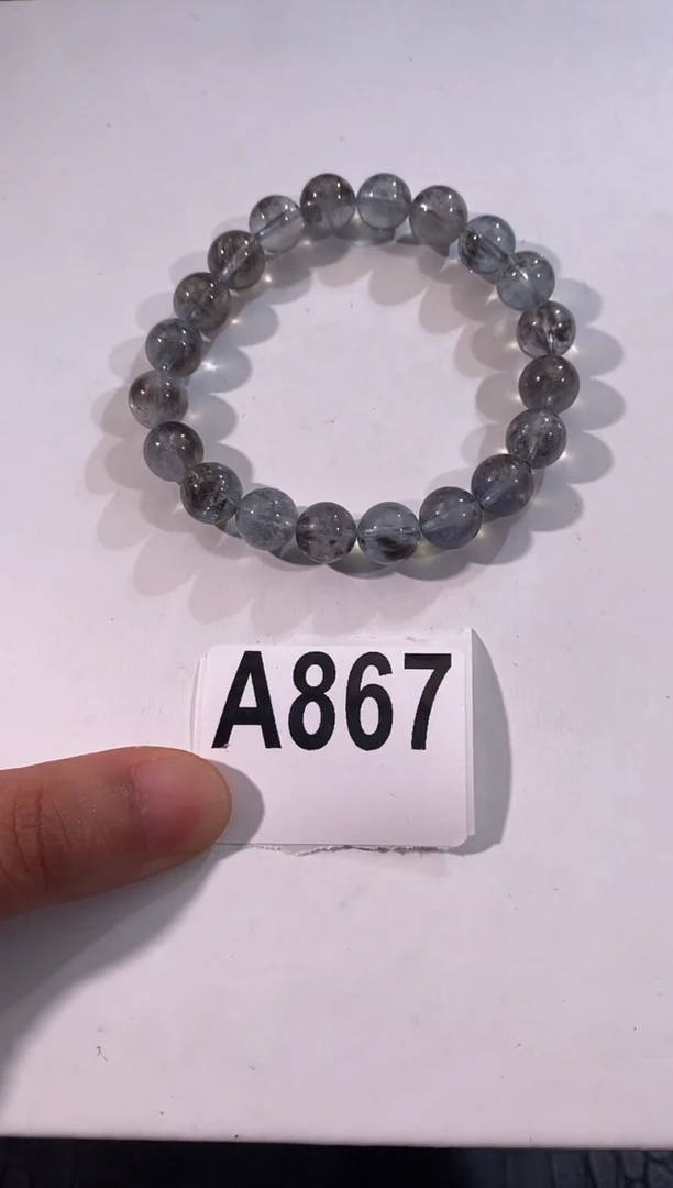 水晶手链未镶嵌A867地狱之眼海蓝宝手链