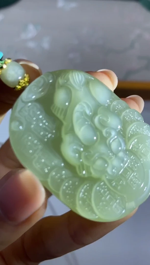 颈饰未镶嵌和田玉356681/和田玉貔貅 多样性一件发