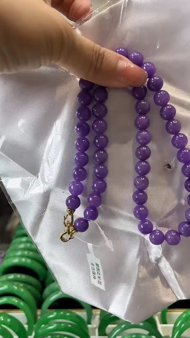 【闪购商品】砖雕a48 妖紫手串 大颗粒 卡10mm