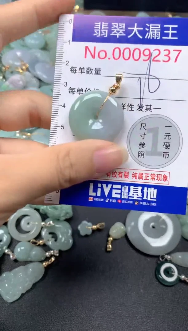 翡翠未镶嵌吊坠(不含链)9237