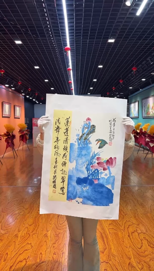 【闪购商品】国画孙桂国老师字画，带亲笔合影证书30-4