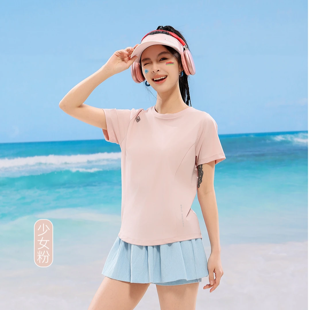 柏丽王菲-高尔夫情侣冰感空调T恤66622/66610.颖