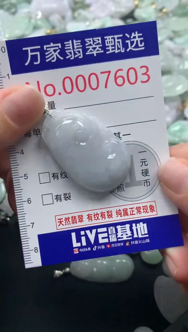 吊坠(不含链)未镶嵌翡翠7603