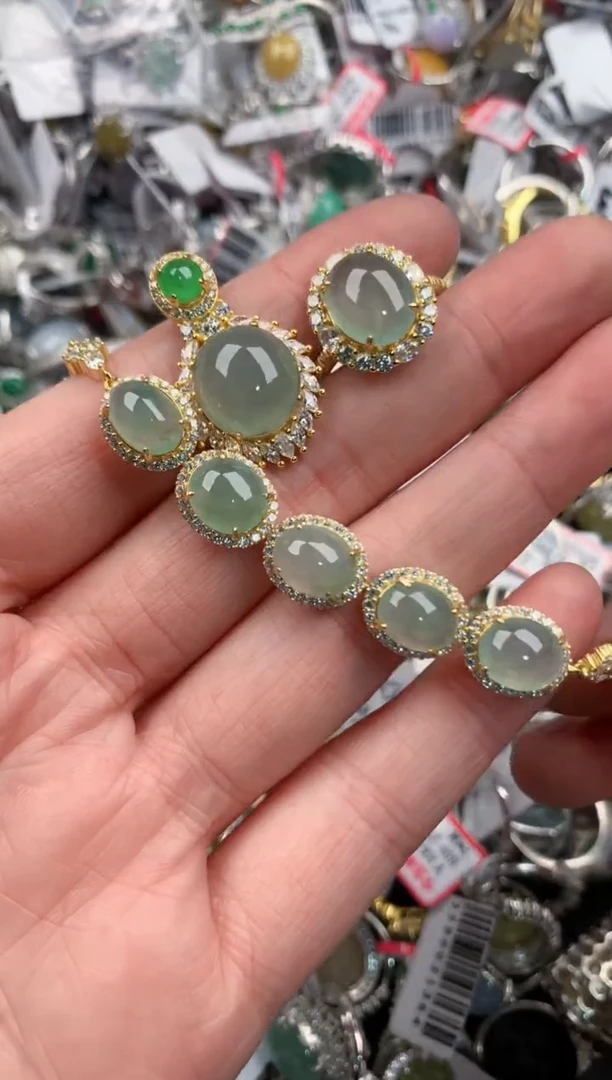 银S925镶嵌戒指翡翠888                7