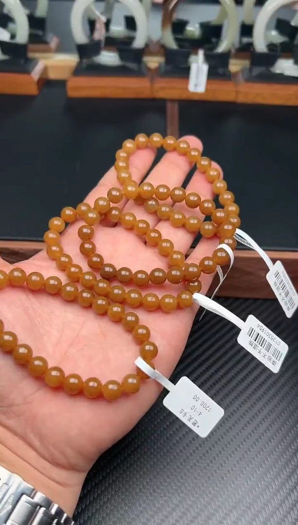 未镶嵌手串和田玉若羌微色差卡8多样性发货拍一发一