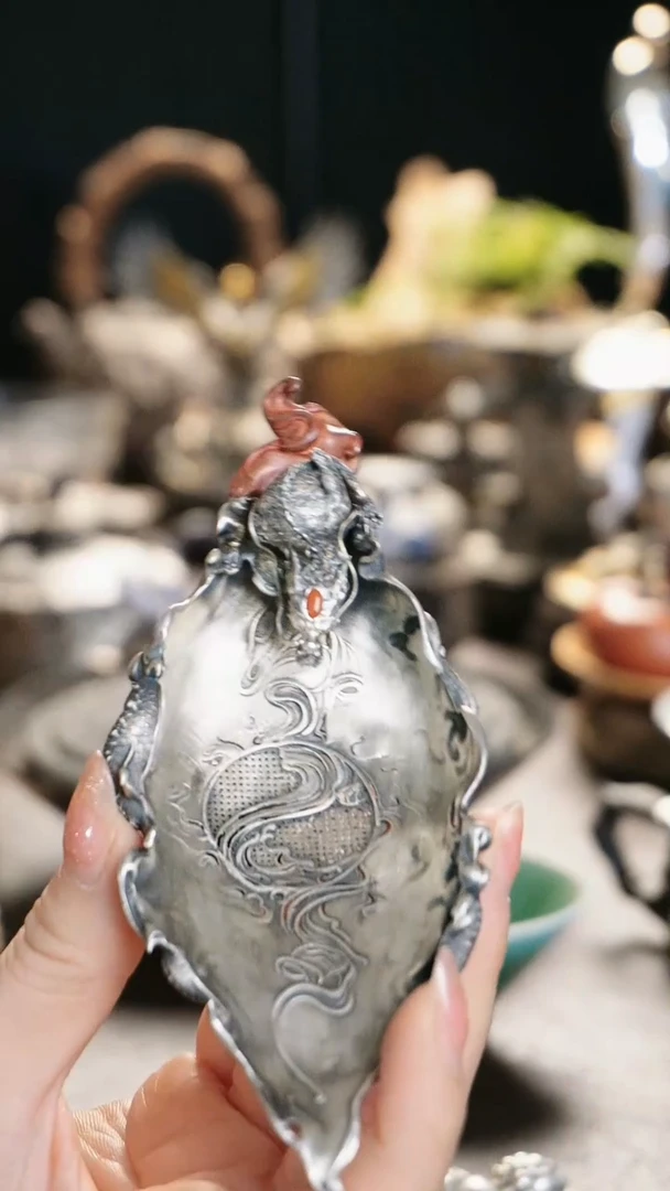 【闪购商品】大龙设计高货银茶漏