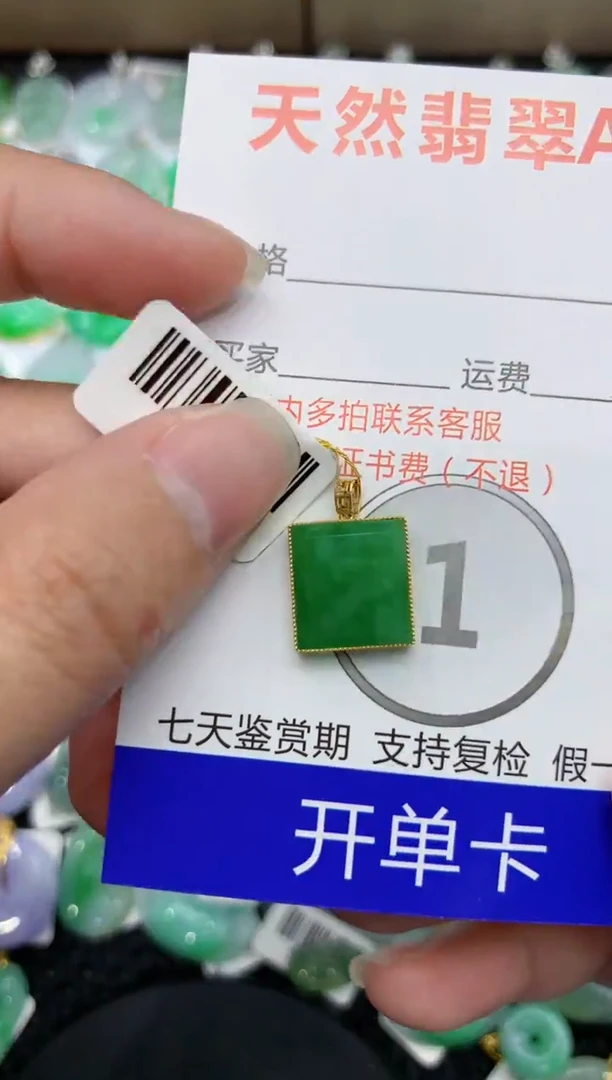 【闪购商品】翡翠颈饰18K金镶嵌111111111111