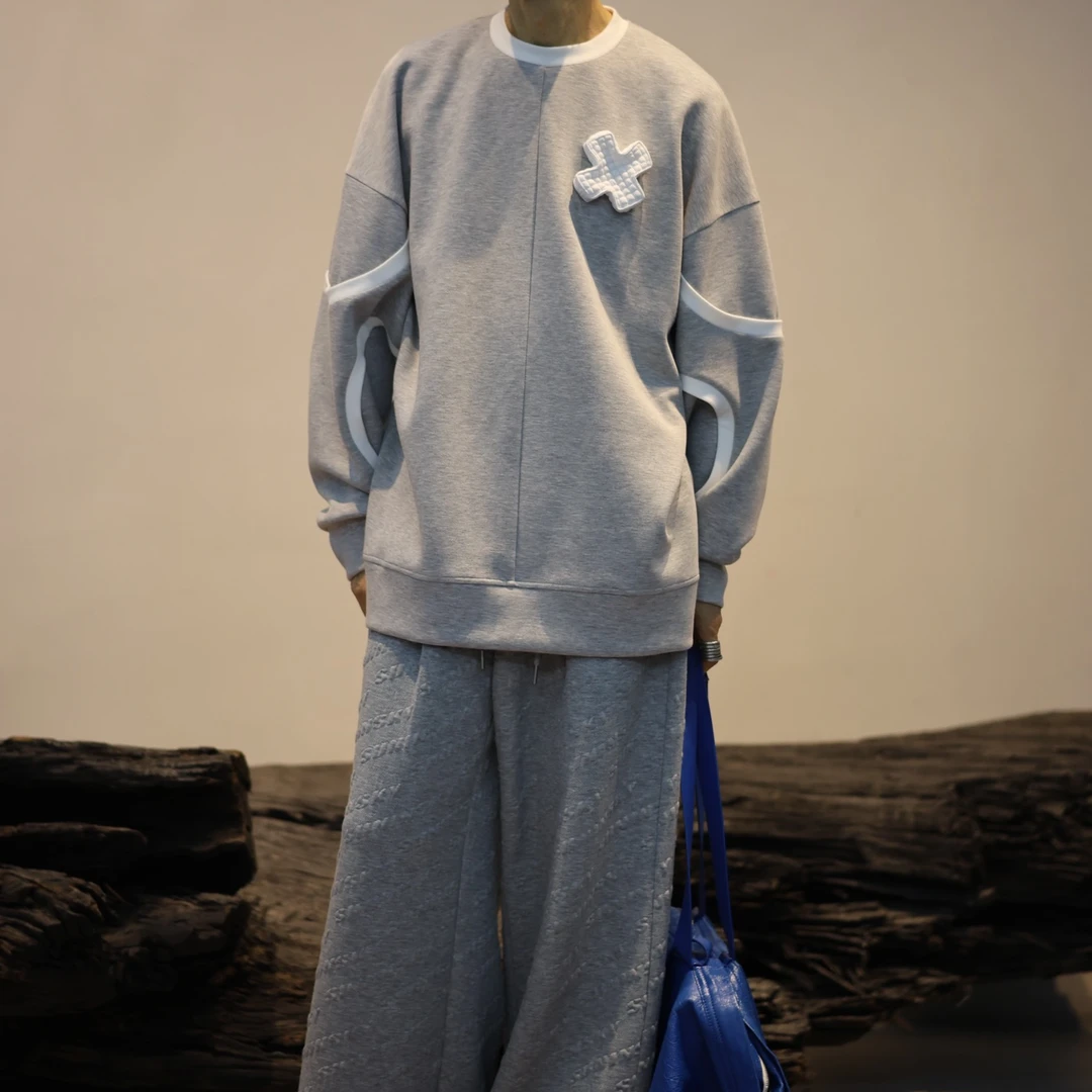 秋冬时尚轻奢百搭气质休闲拼接卫衣-S2406333