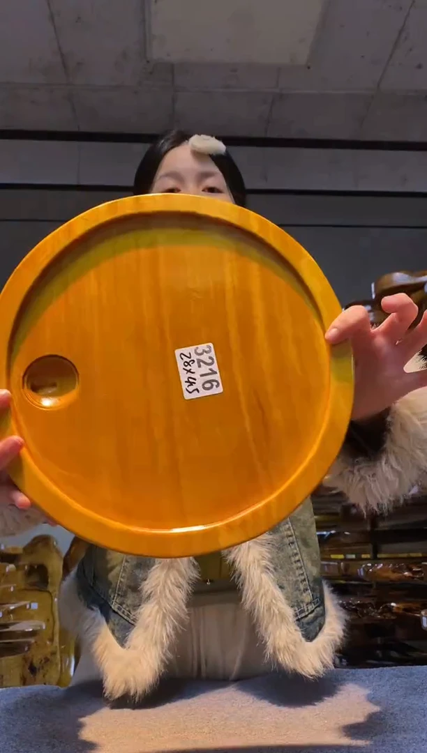 实木原木茶盘 一物一拍(不含配件）