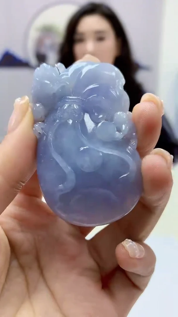 【闪购商品】定制翡翠未镶嵌4829ms-毛货挂件