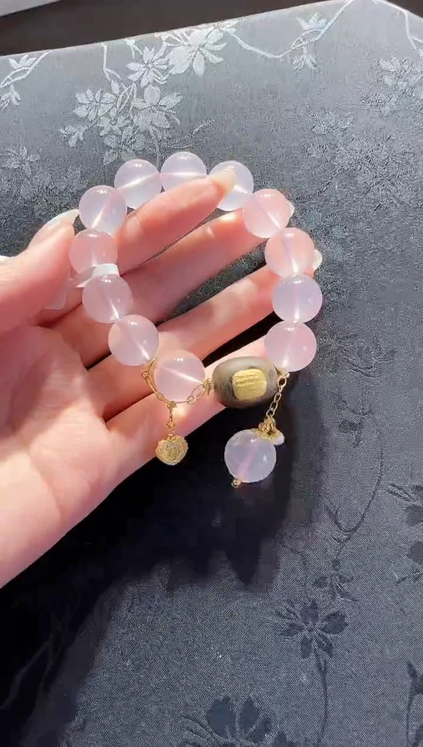 【闪购商品】水晶手串未镶嵌粉晶手串设计款