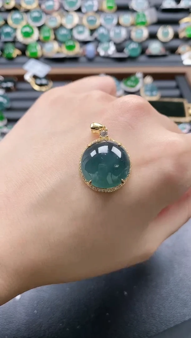 【闪购商品】翡翠戒指银S925镶嵌515111