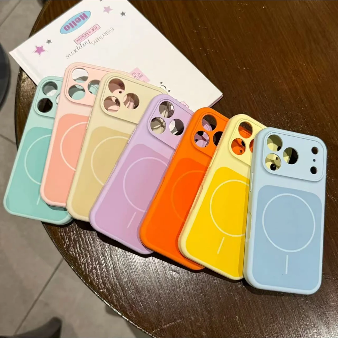 多巴胺全包液态硅胶适用苹果17promax手机壳16磁吸15/14防摔新款