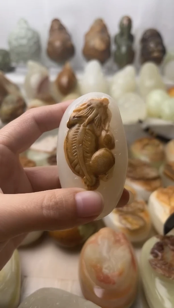 石材古青石棉纹正常不退换貔貅