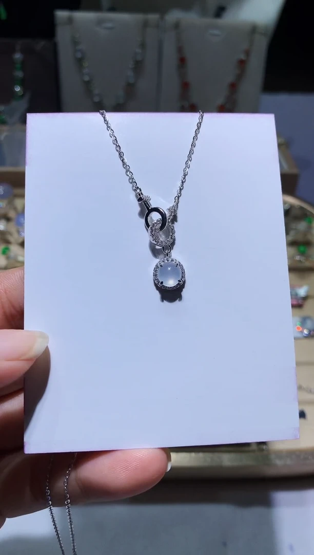 未镶嵌翡翠耳饰项链