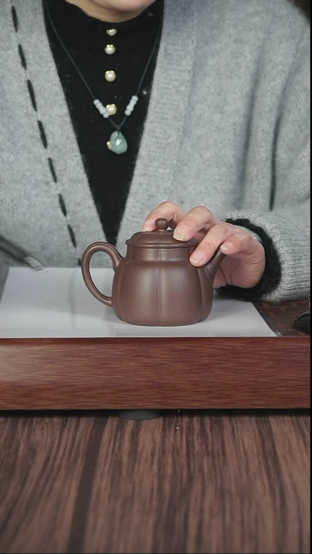 【闪购商品】紫砂茶壶筋纹 底槽清  颜心