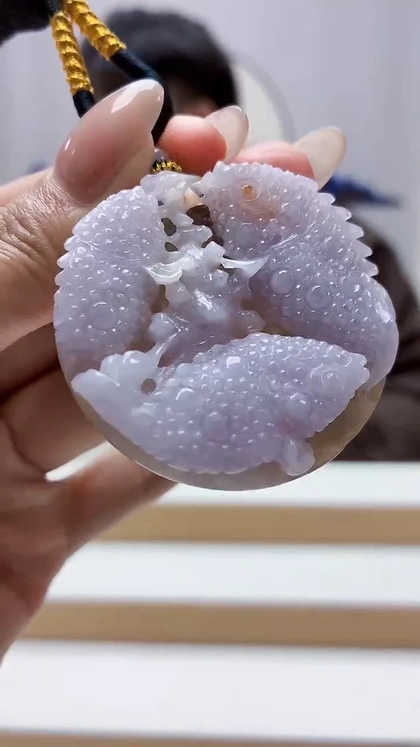 未镶嵌定制翡翠5060MM-毛货挂件41