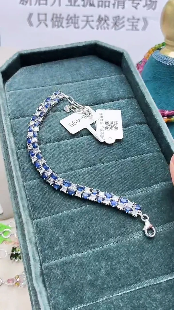 手链蓝宝石银S925镶嵌369ZB1129产品一个（多样性）1