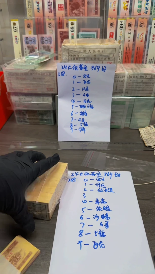 【闪购商品】1分 24K纸黄金 969冠 刀