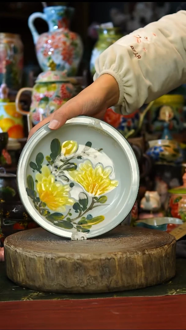 陶瓷204景德镇手工手绘釉下彩